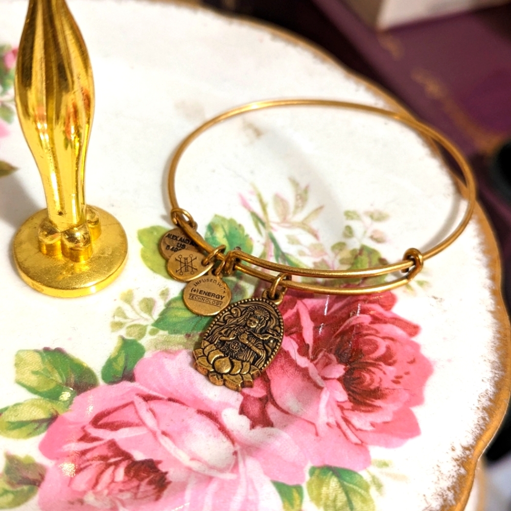 Alex+Ani Guan Yin Goddess Charm Bangle Bracelet